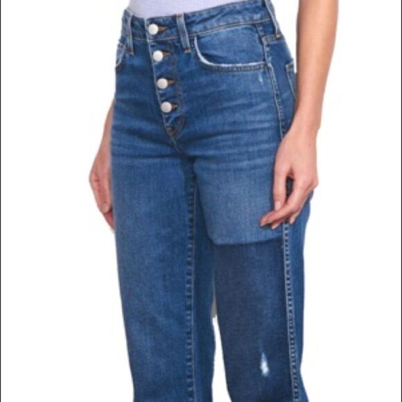 Sundry Rainbow Patch Relaxed Straight Leg Jeans - Picture 2 of 6